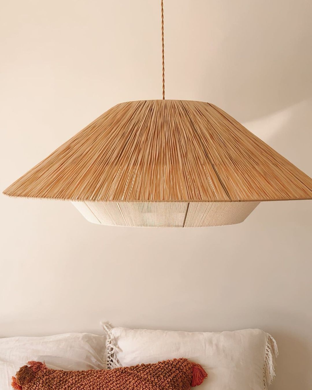 Large Rattan Pendant Light