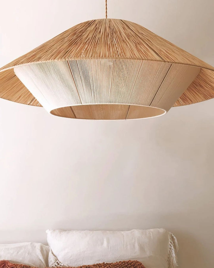 Large Rattan Pendant Light