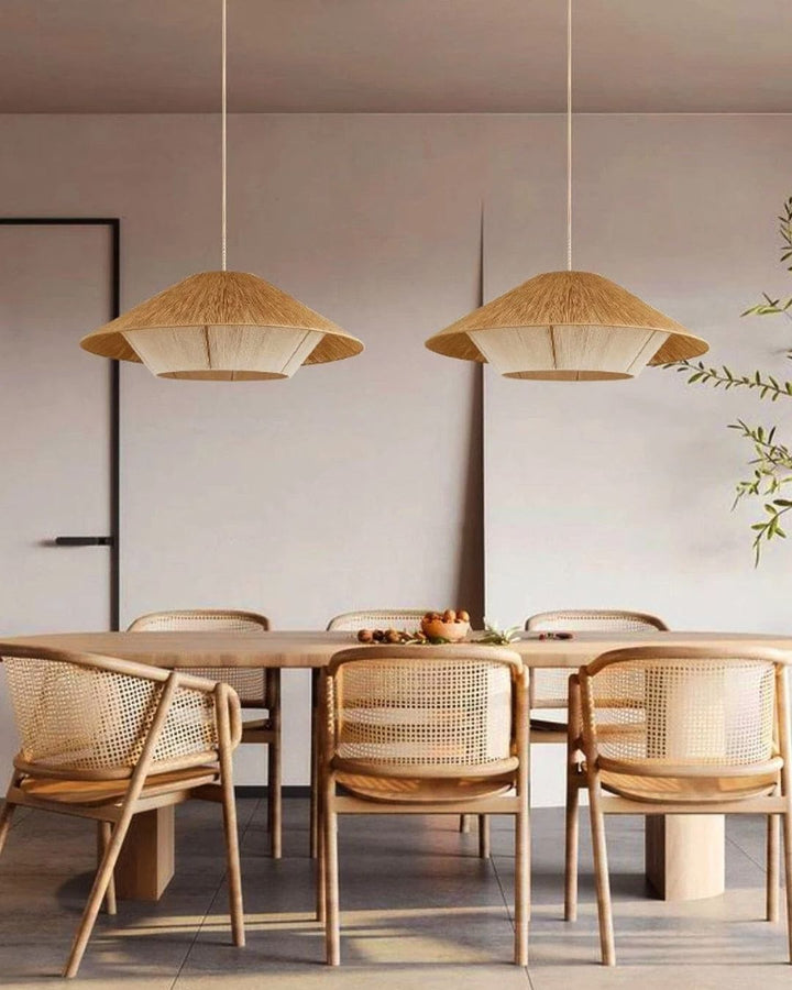 Large Rattan Pendant Light