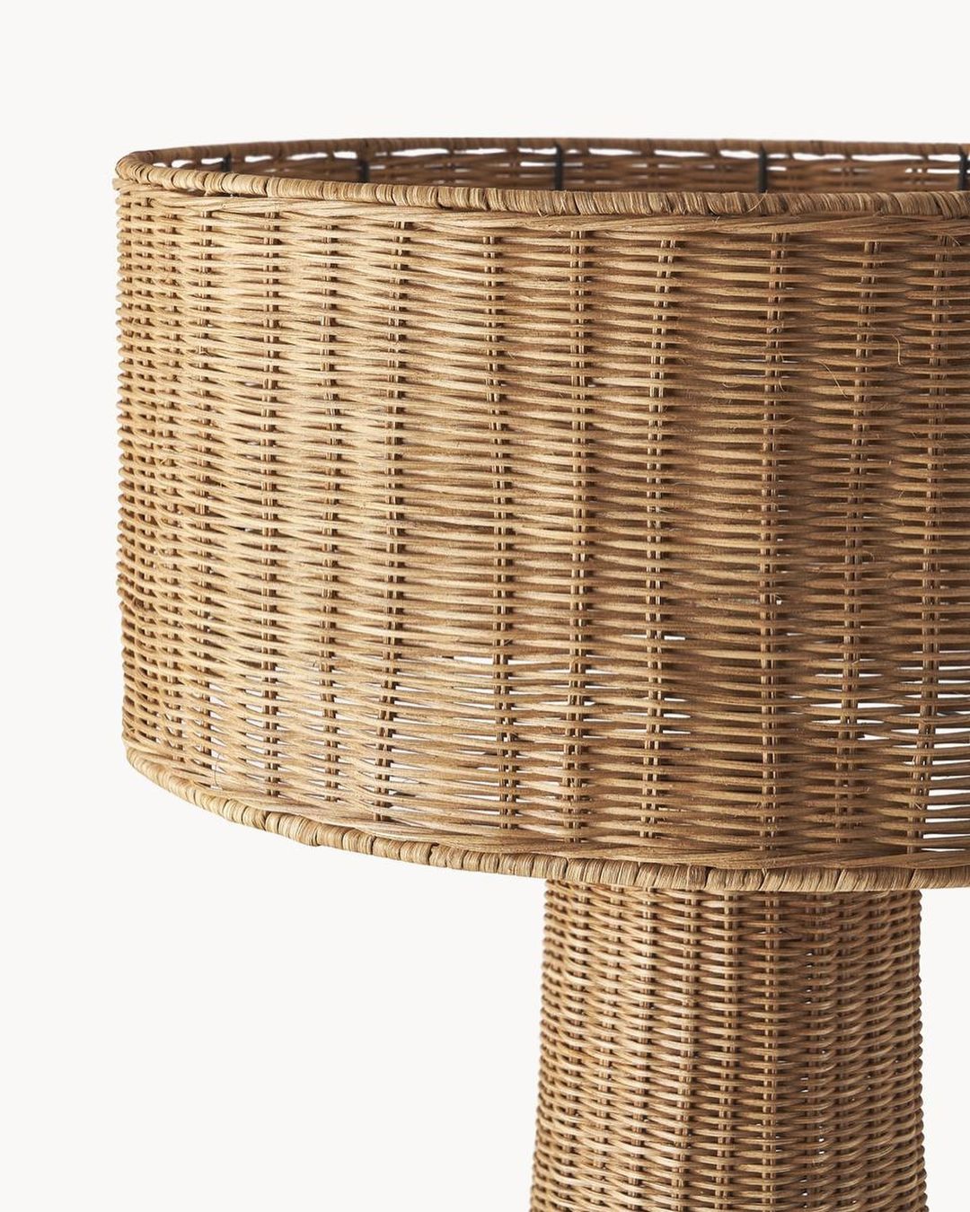 Tall Rattan Floor Lamp