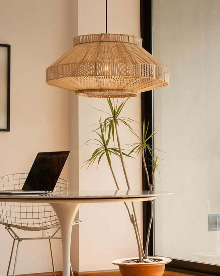 Bamboo Woven Pendant Light