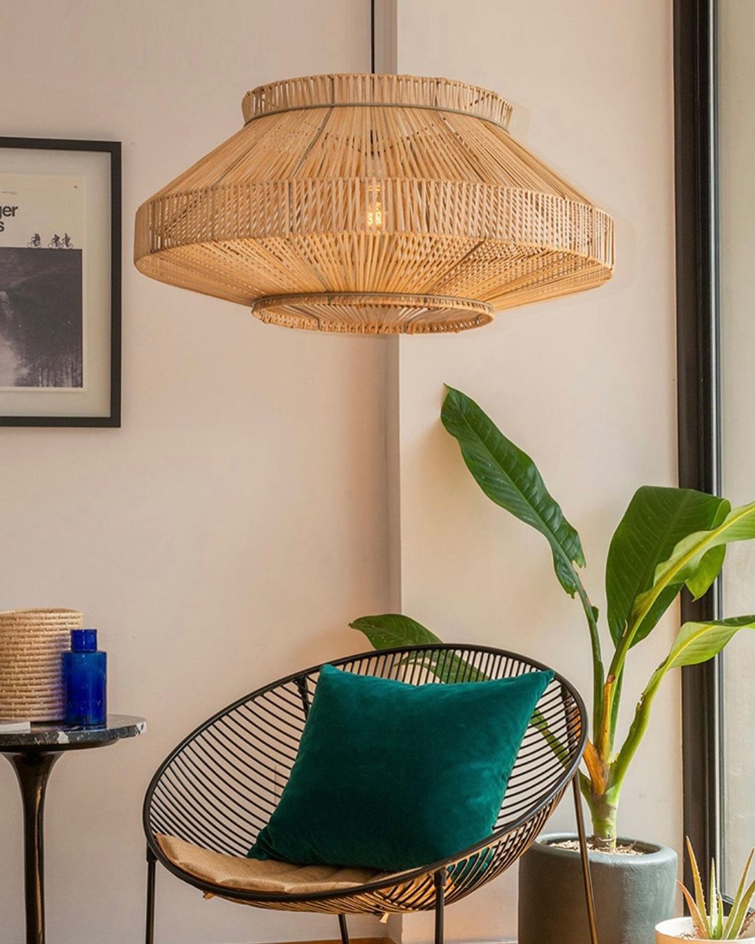 Bamboo Woven Pendant Light