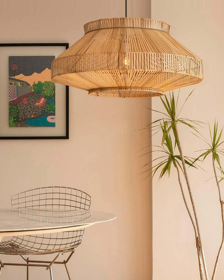 Bamboo Woven Pendant Light