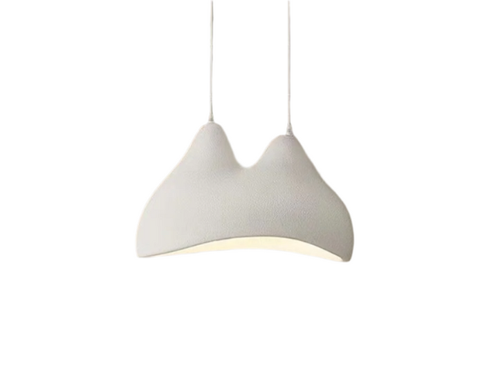 Modern Dual-Shape Pendant Light - White Sculptural Design