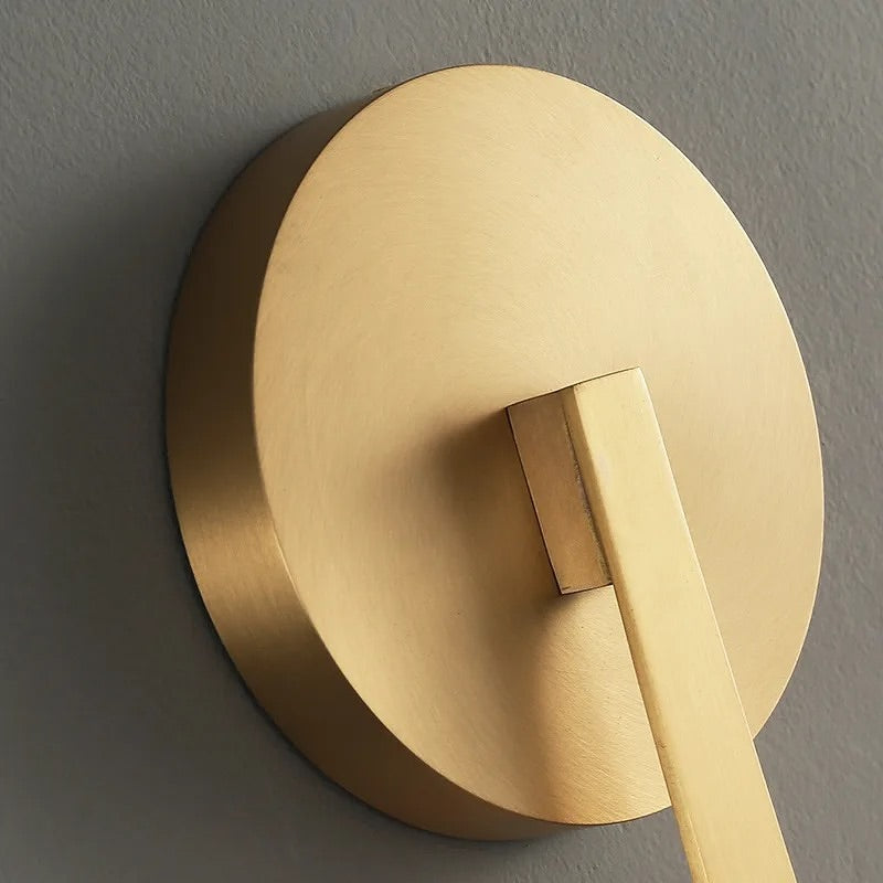 Vertical Brass Wall Sconce