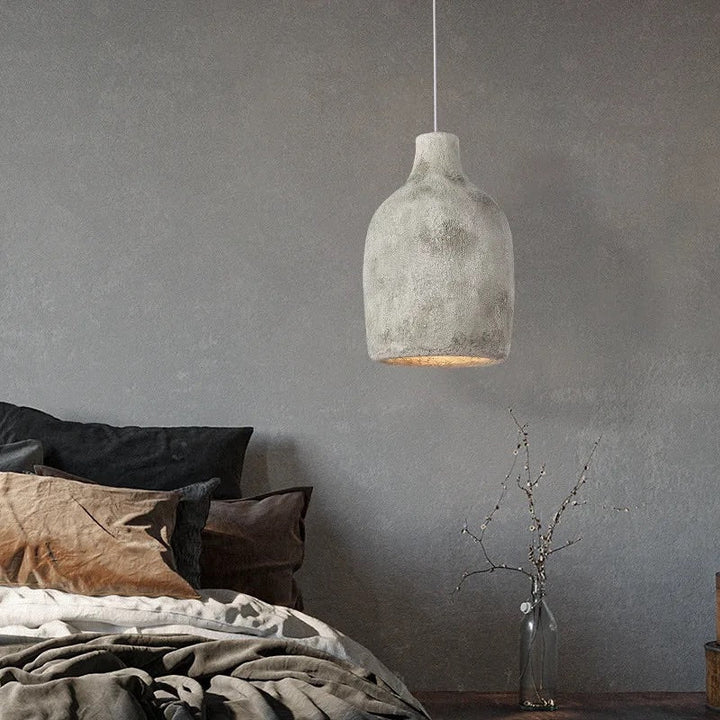 Rustic Concrete Pendant Light