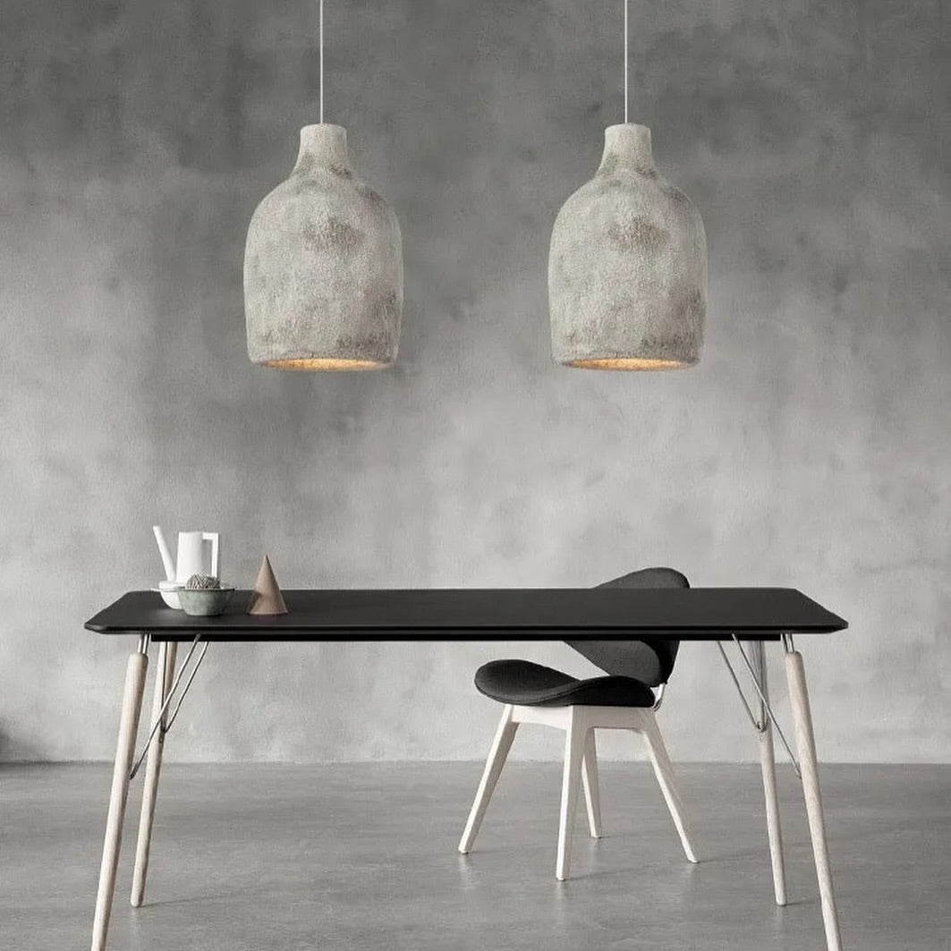 Rustic Concrete Pendant Light