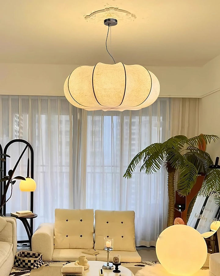 Vintage Linen Pendant Light