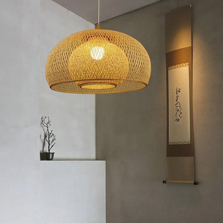 Bohemian Woven Pendant Light