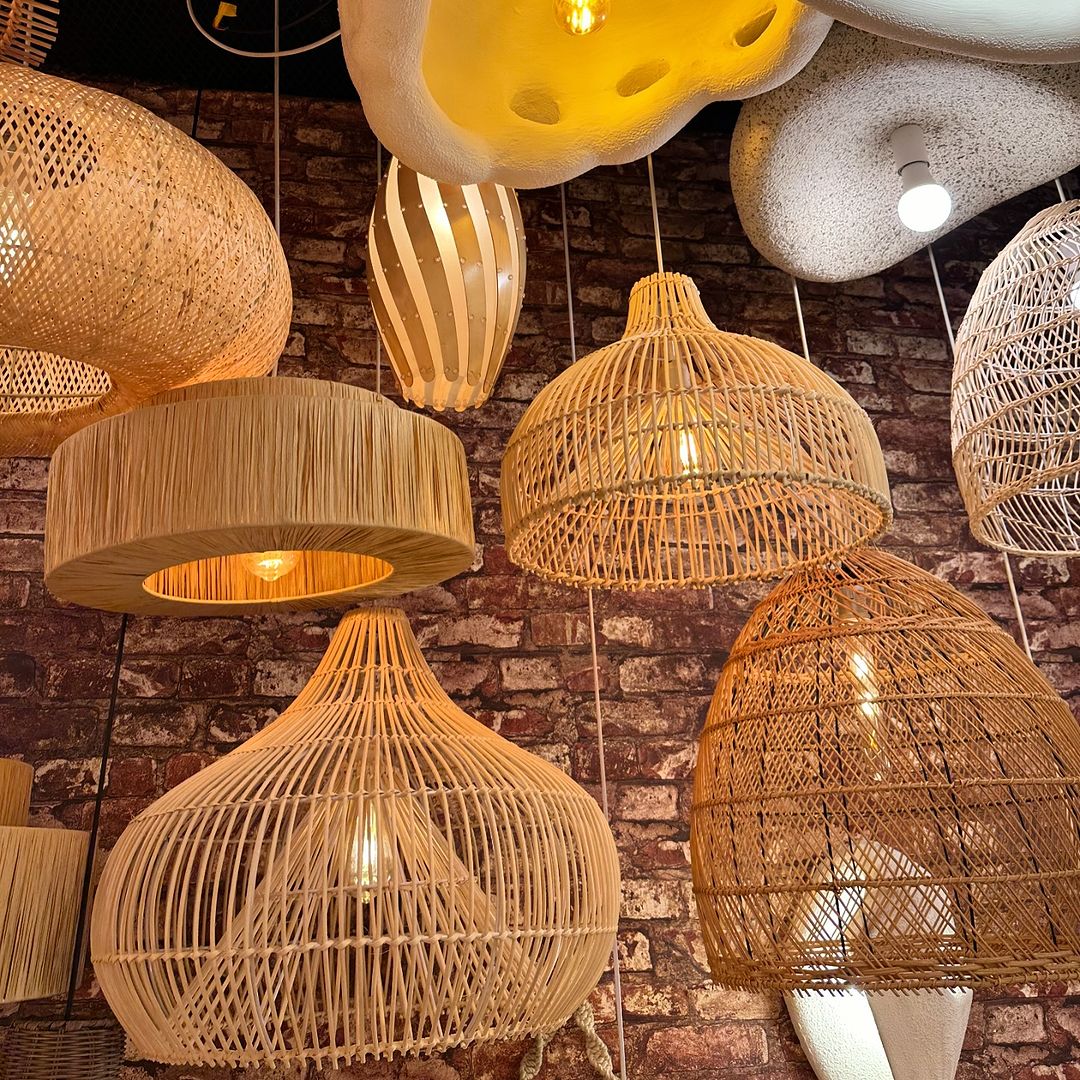 Natural Woven Pendant Light