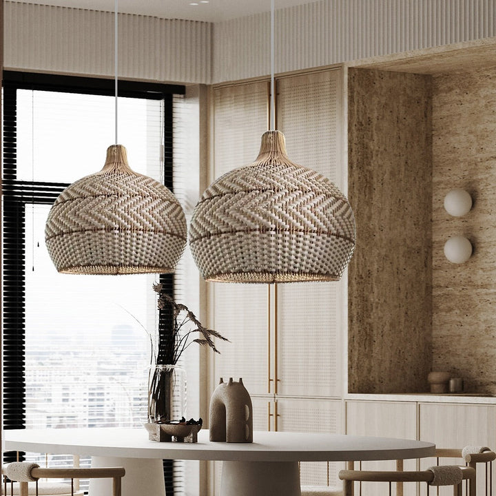 Natural Woven Pendant Light