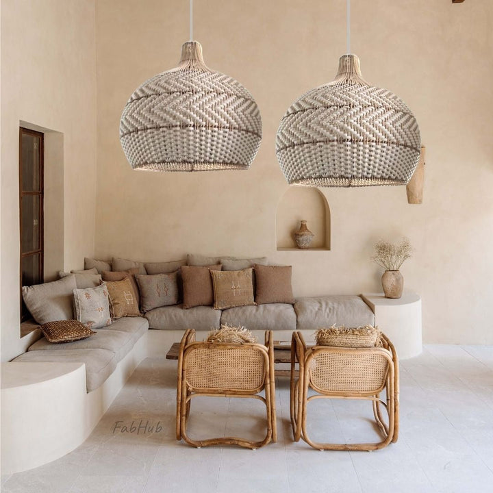 Natural Woven Pendant Light