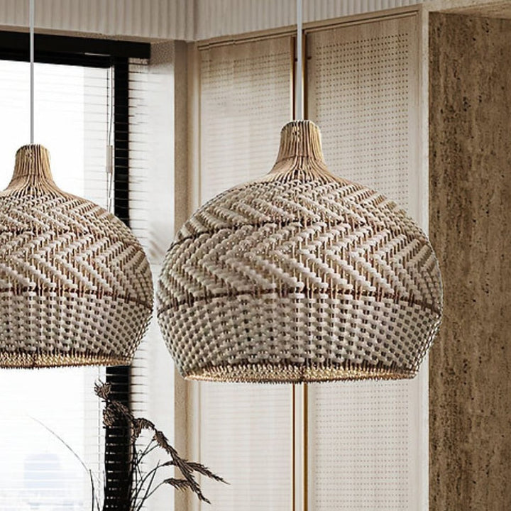 Natural Woven Pendant Light