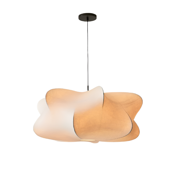 Modern Sculptural White Pendant Light