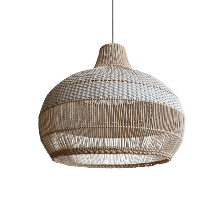 Boho Woven bamboo Rattan Pendant Light