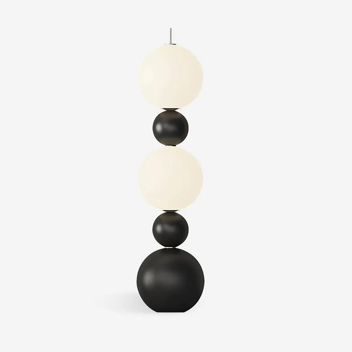 Modern Globe Floor Lamp - Black and White Design