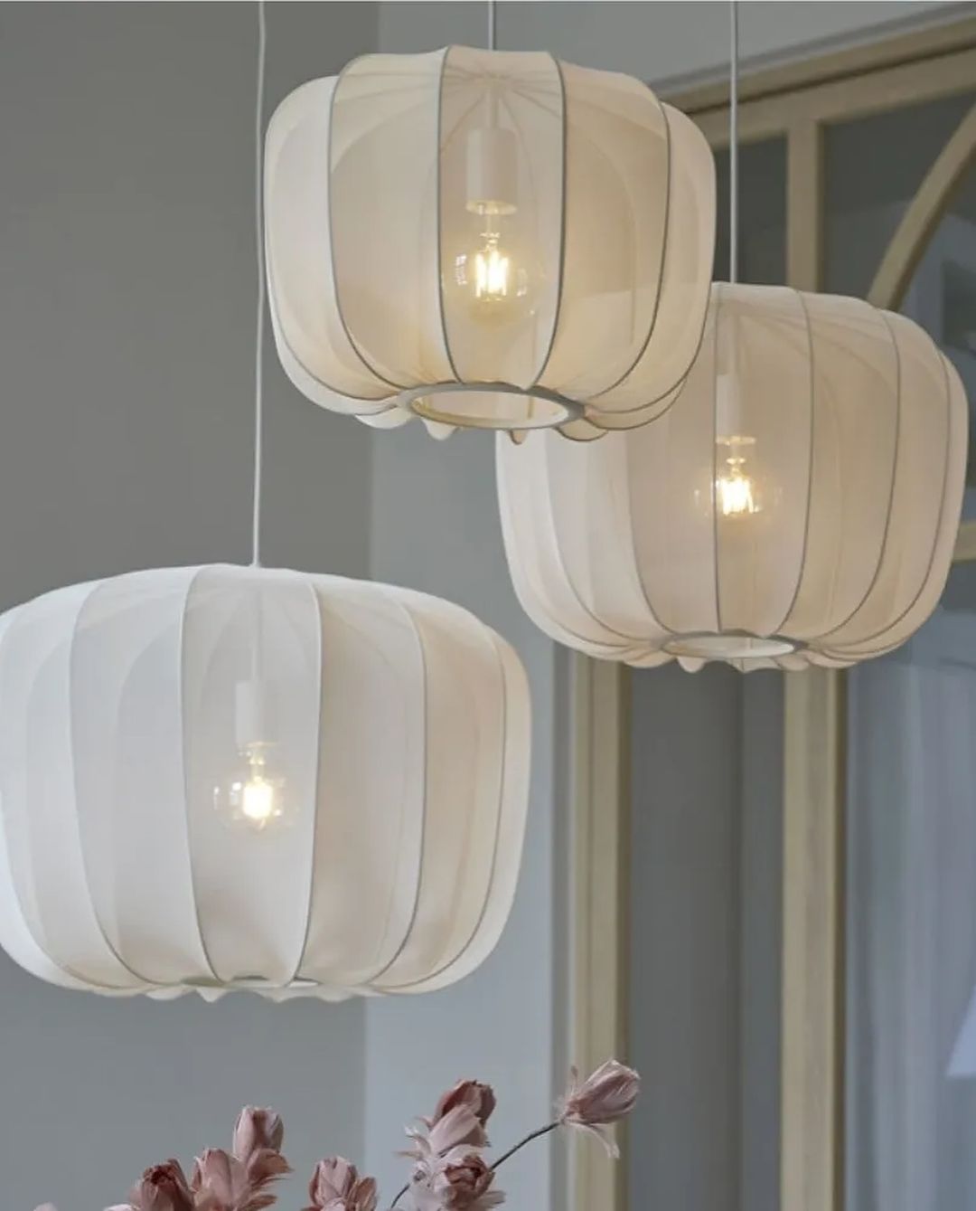 Modern Fabric Pendant Light