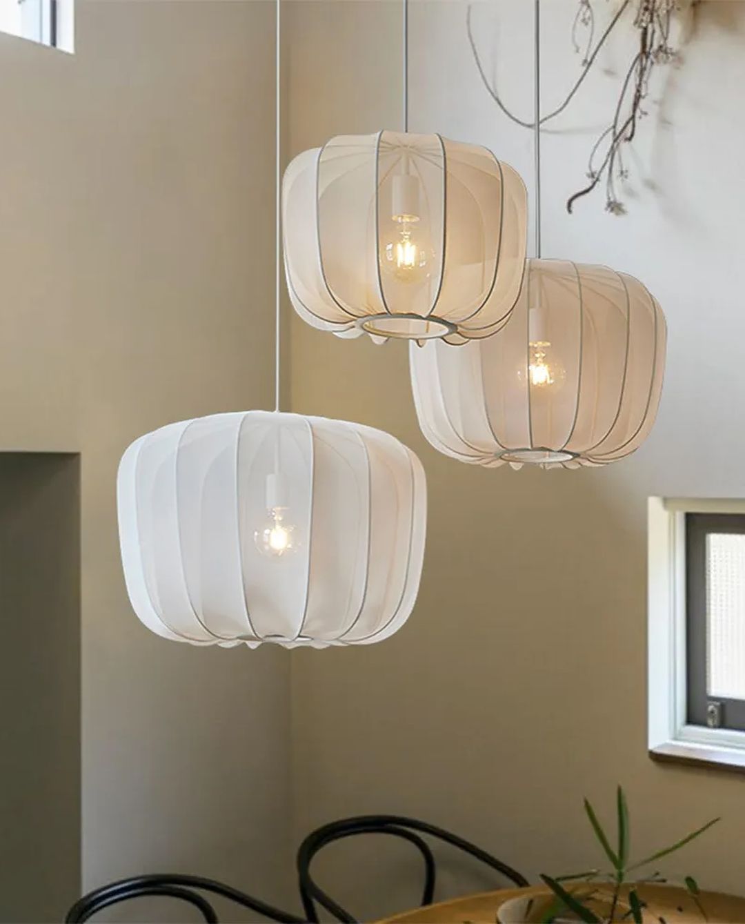 Modern Fabric Pendant Light