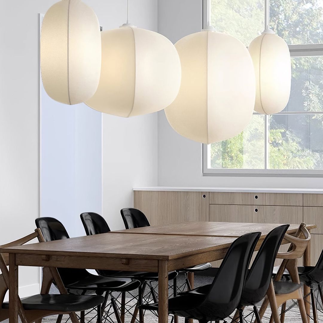 Modern Organic Pendant Light Cluster