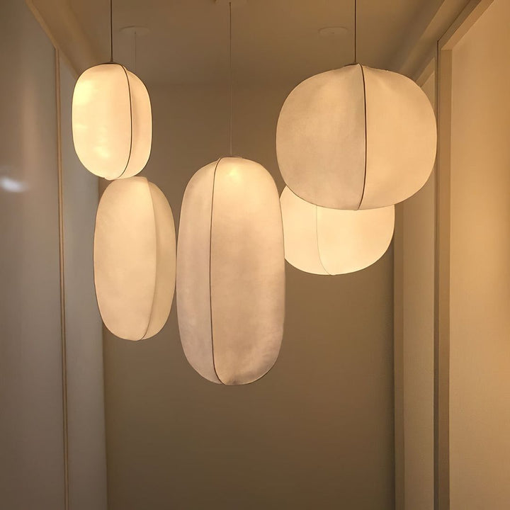 Modern Organic Pendant Light Cluster