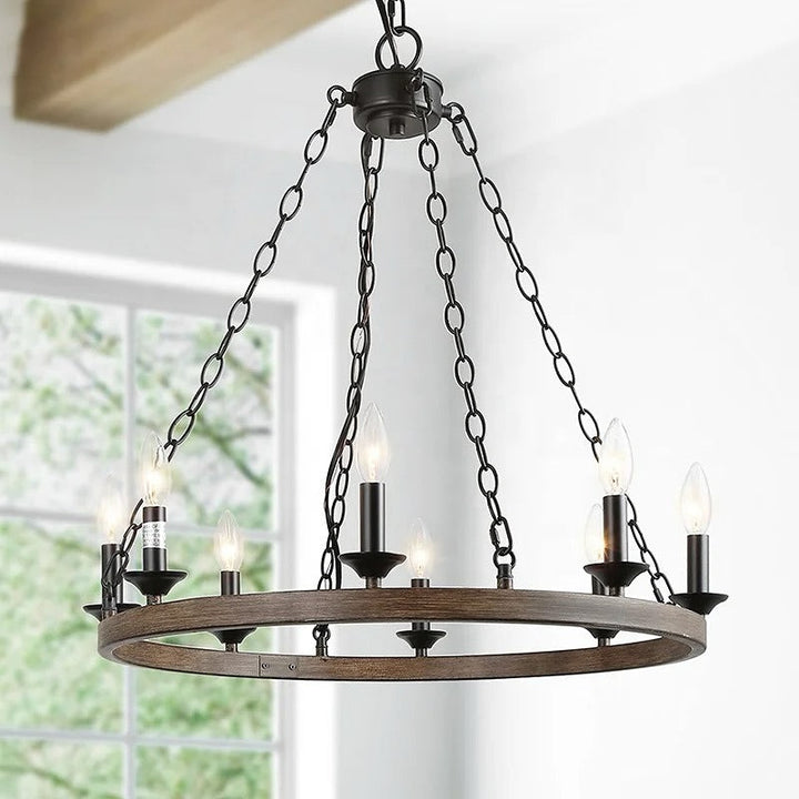 Rustic Round Chandelier