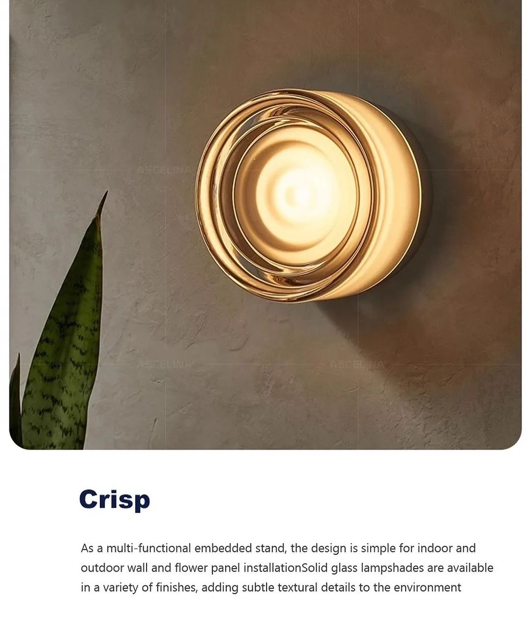 Modern LED Gold Wall Sconce Light