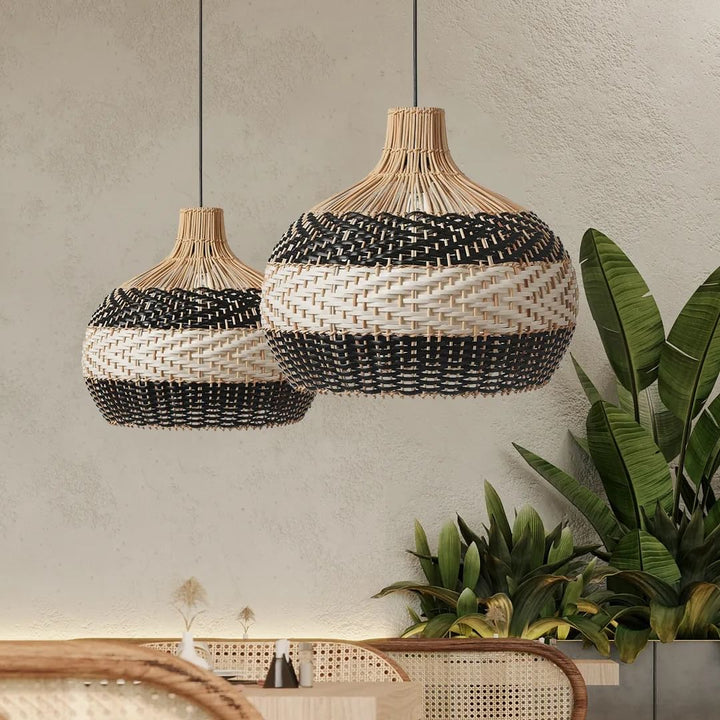 Handwoven Rattan Pendant Light