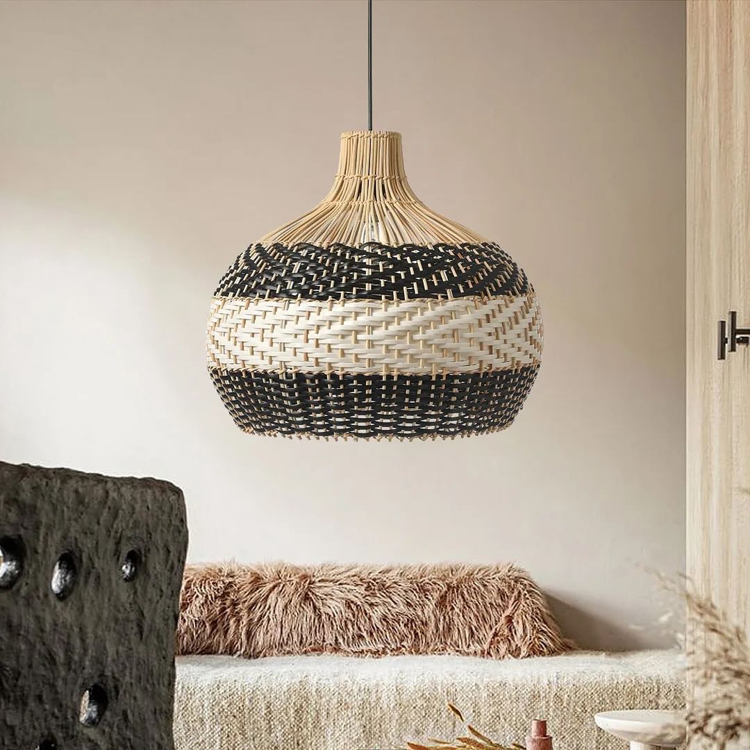 Handwoven Rattan Pendant Light