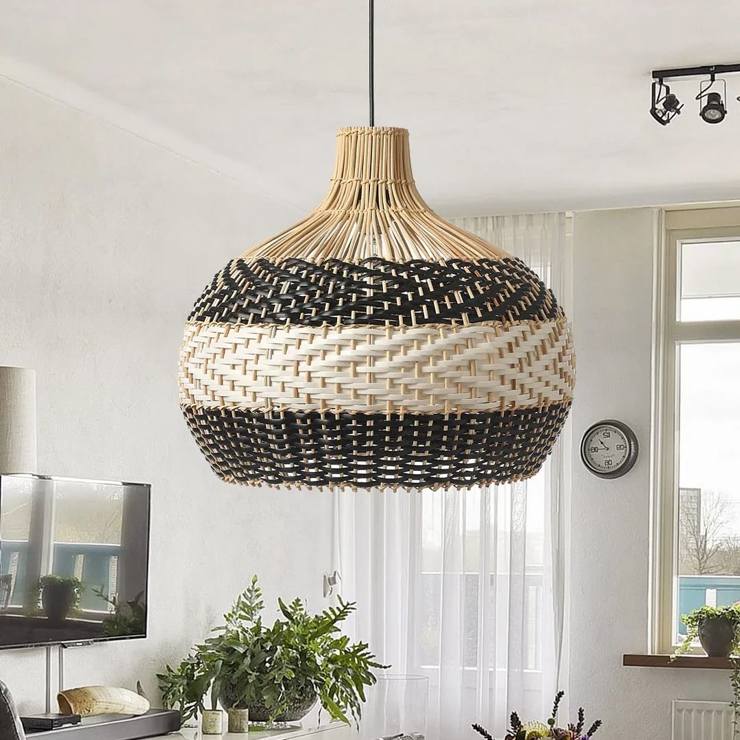 Handwoven Rattan Pendant Light