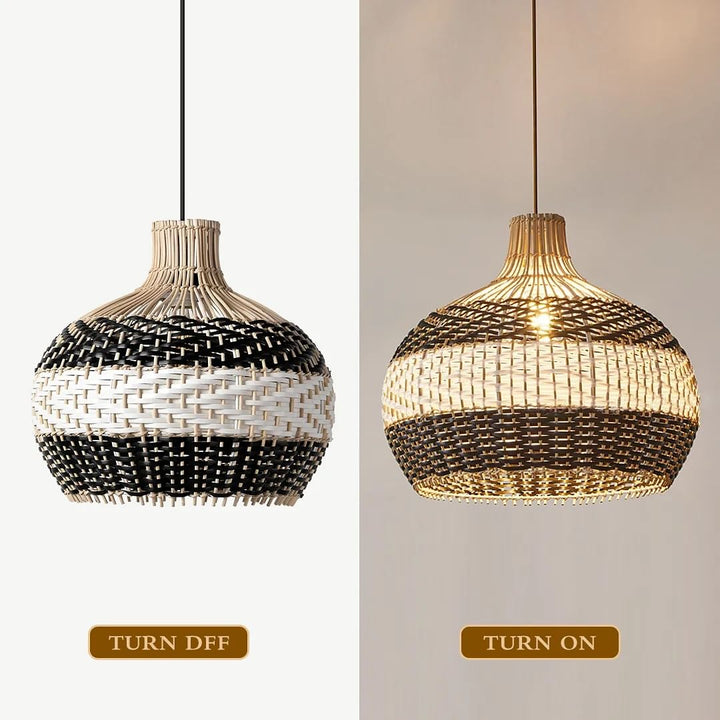 Handwoven Rattan Pendant Light