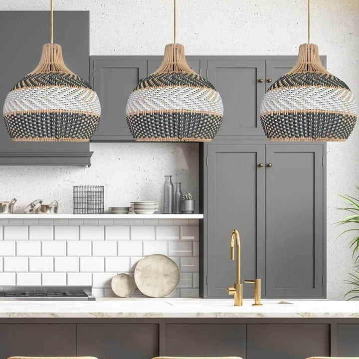 Handcrafted Woven Pendant Light