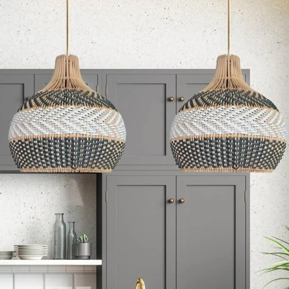 Handcrafted Woven Pendant Light