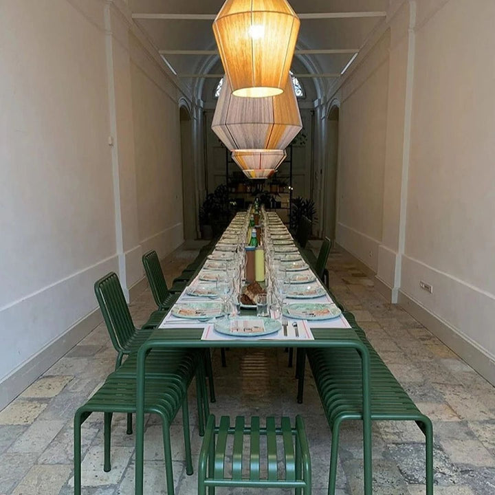 Multicolor Geometric Pendant Light with Woven Texture