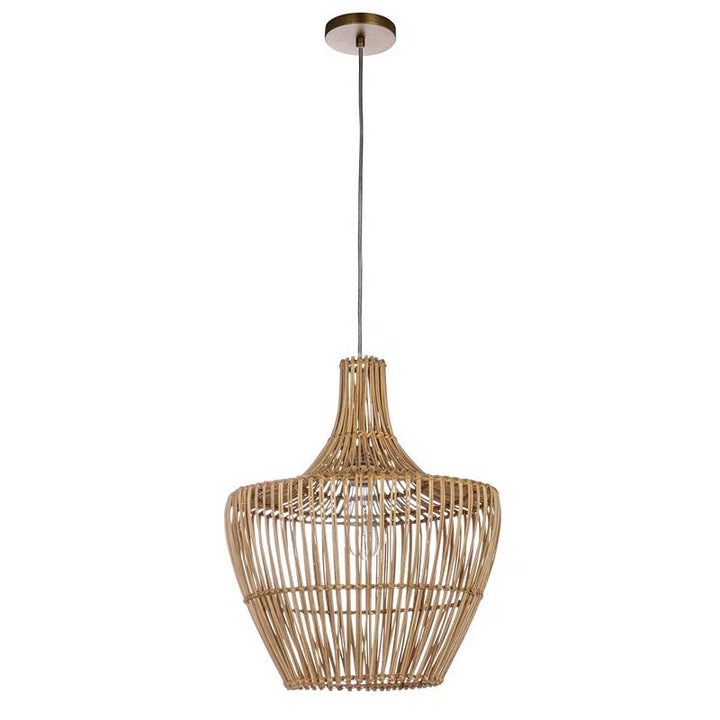 Natural Woven Rattan Pendant Light