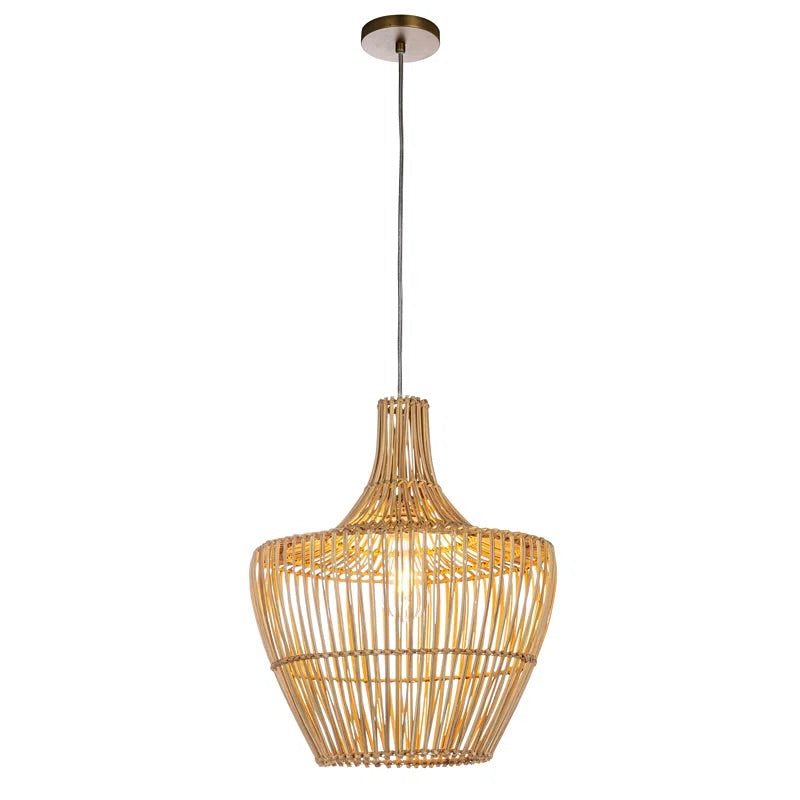 Natural Woven Rattan Pendant Light