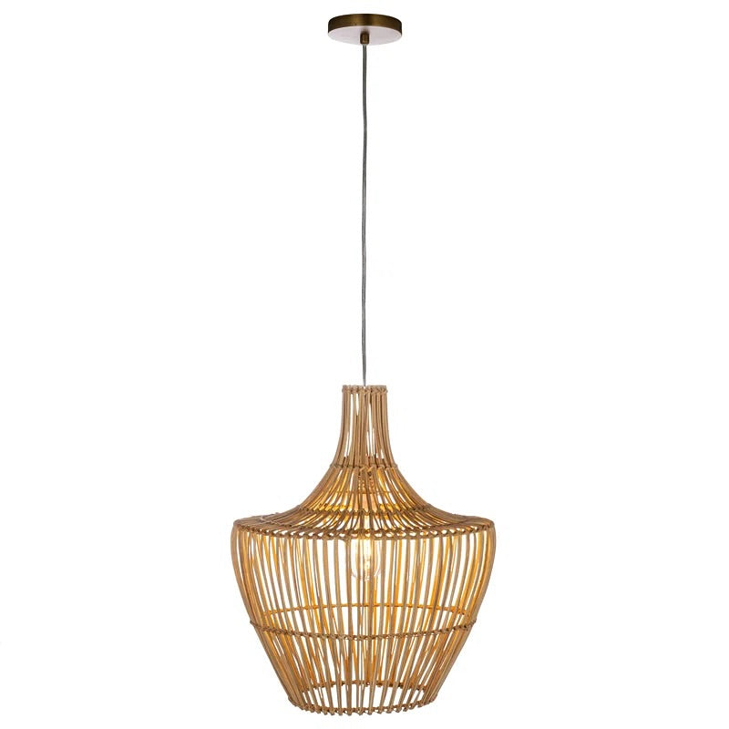 Natural Woven Rattan Pendant Light