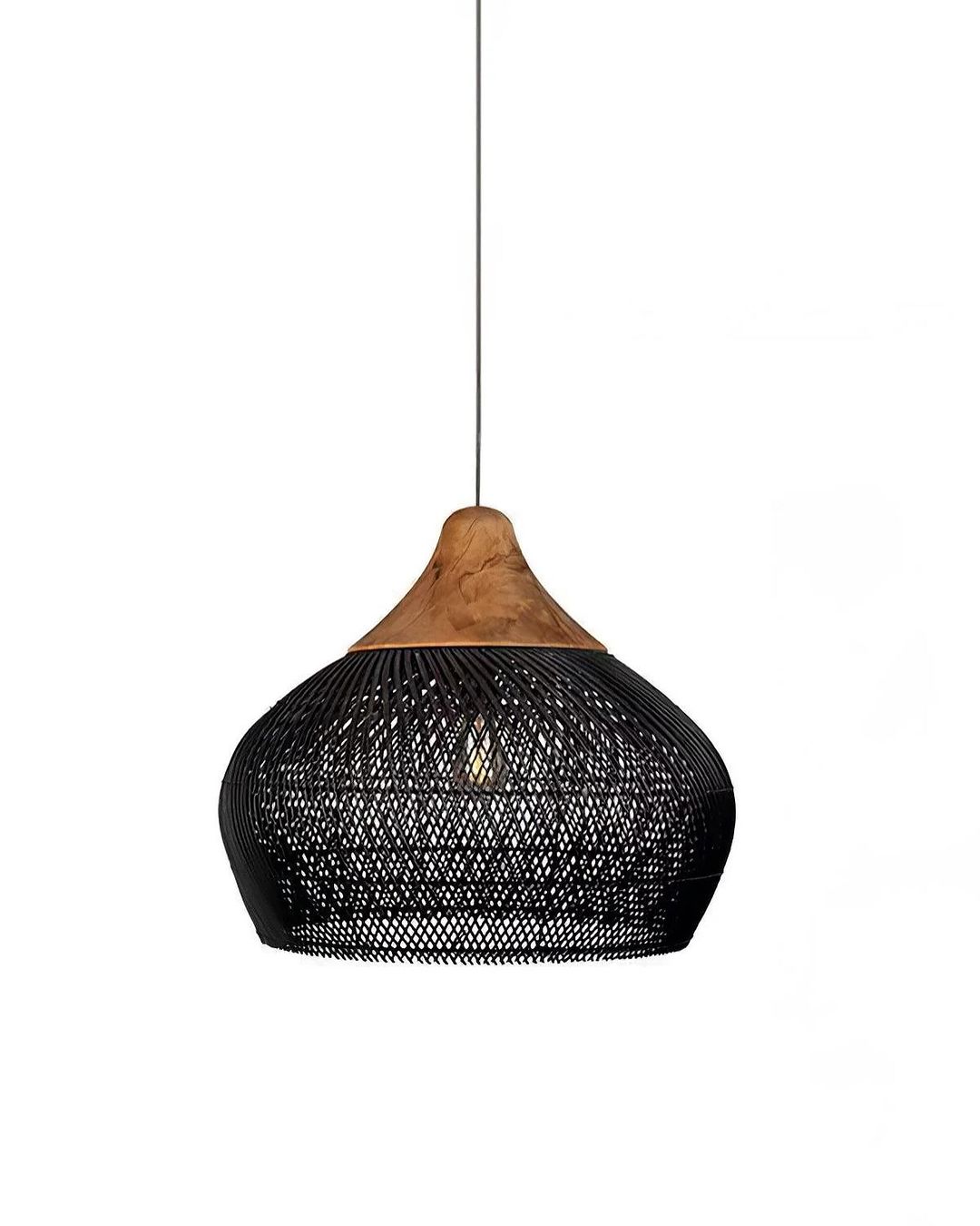 Handwoven Bamboo Pendant Light