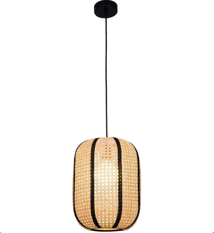 Natural Rattan Lantern Pendant Light