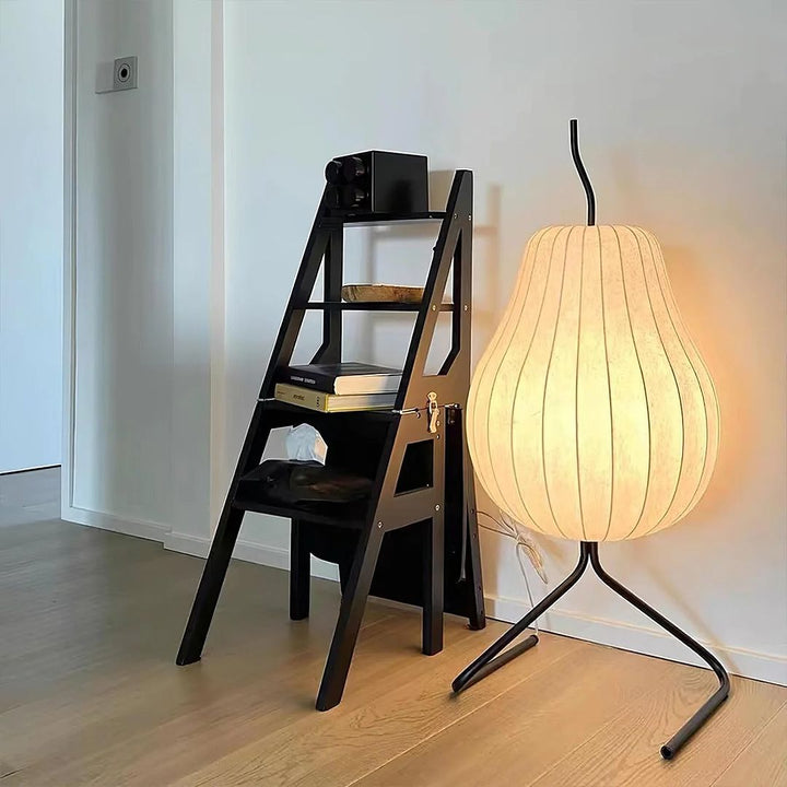 Elegant Pear-Shaped Ambient Floor Lamp