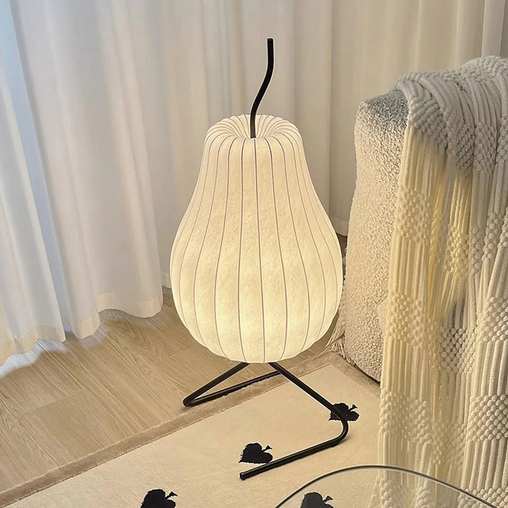 Elegant Pear-Shaped Ambient Floor Lamp