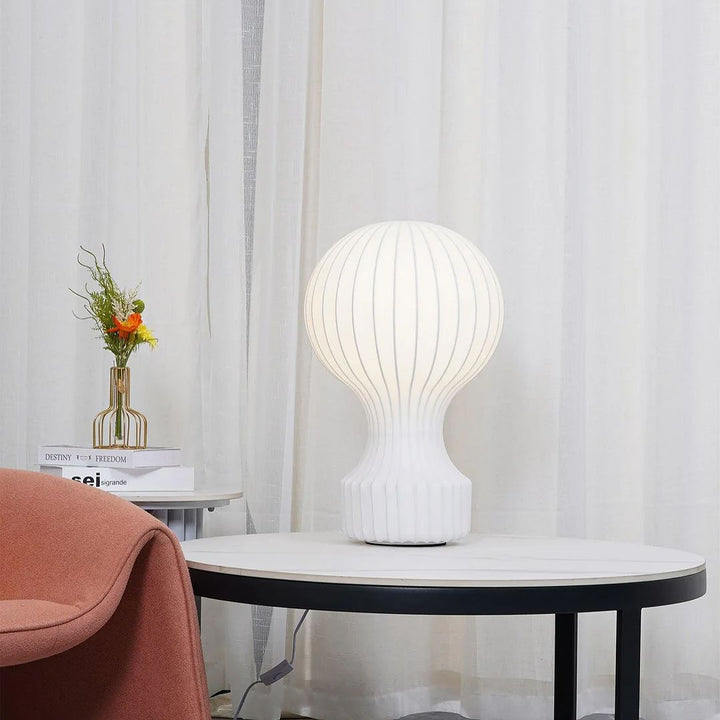 Modern White Globe Table Lamp