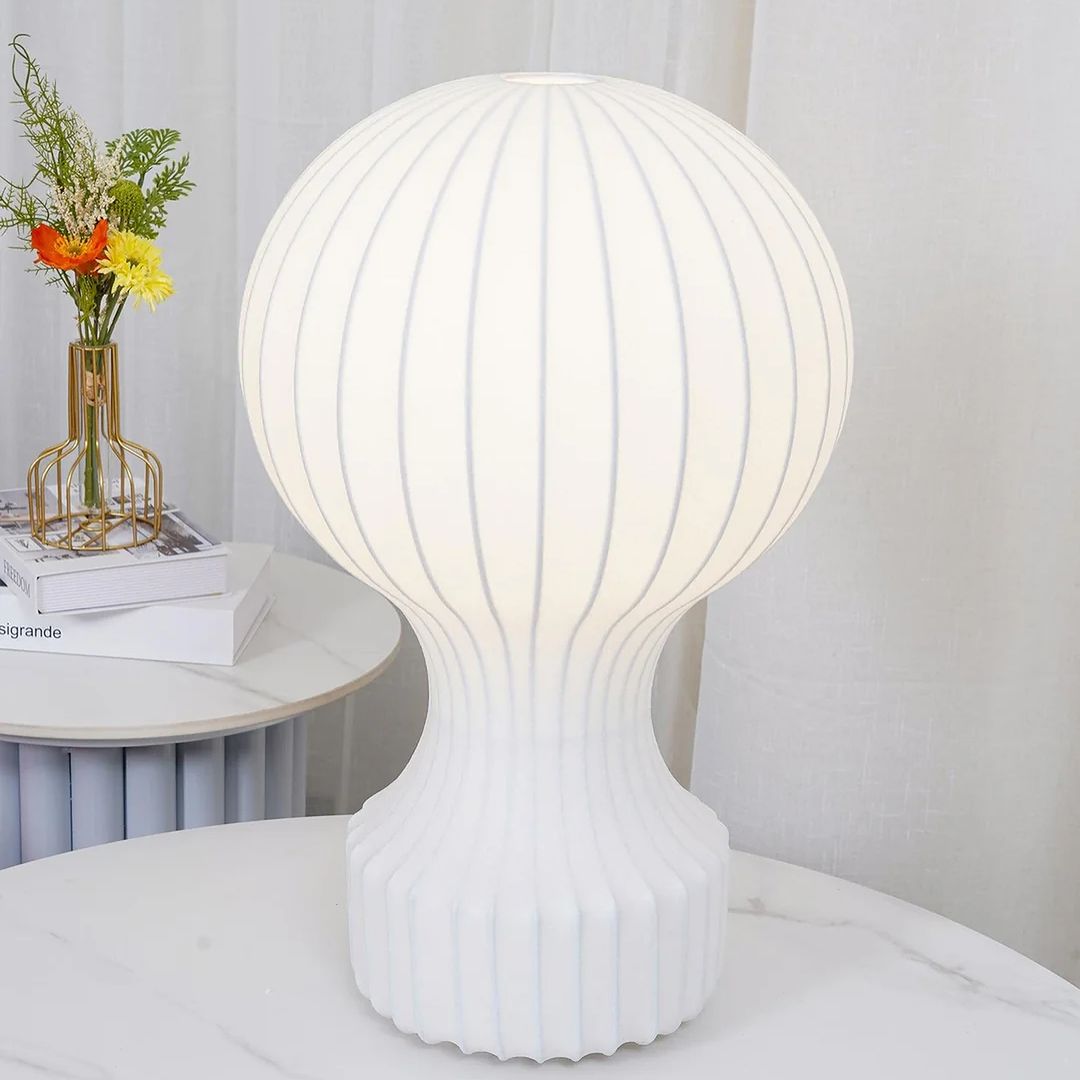 Modern White Globe Table Lamp