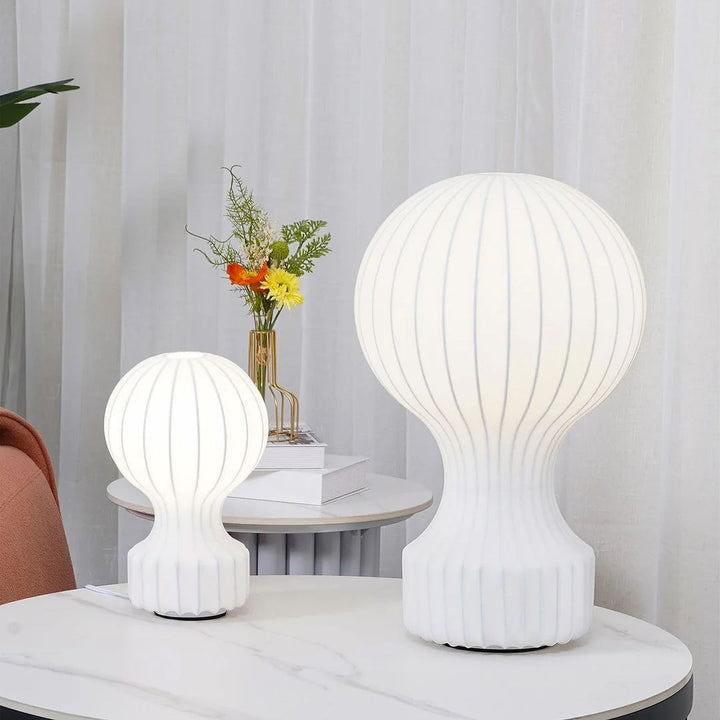 Modern White Globe Table Lamp