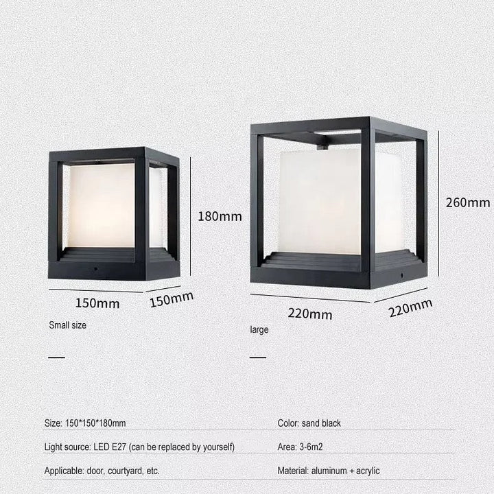 Outdoor Cube Lantern Light