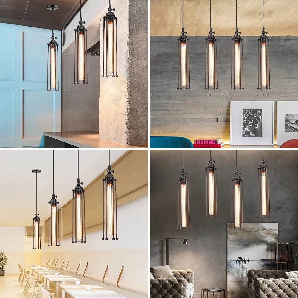 Industrial Tubular Edison Pendant Light