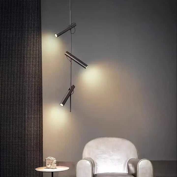 Vertical Multi-Spotlight Pendant Light