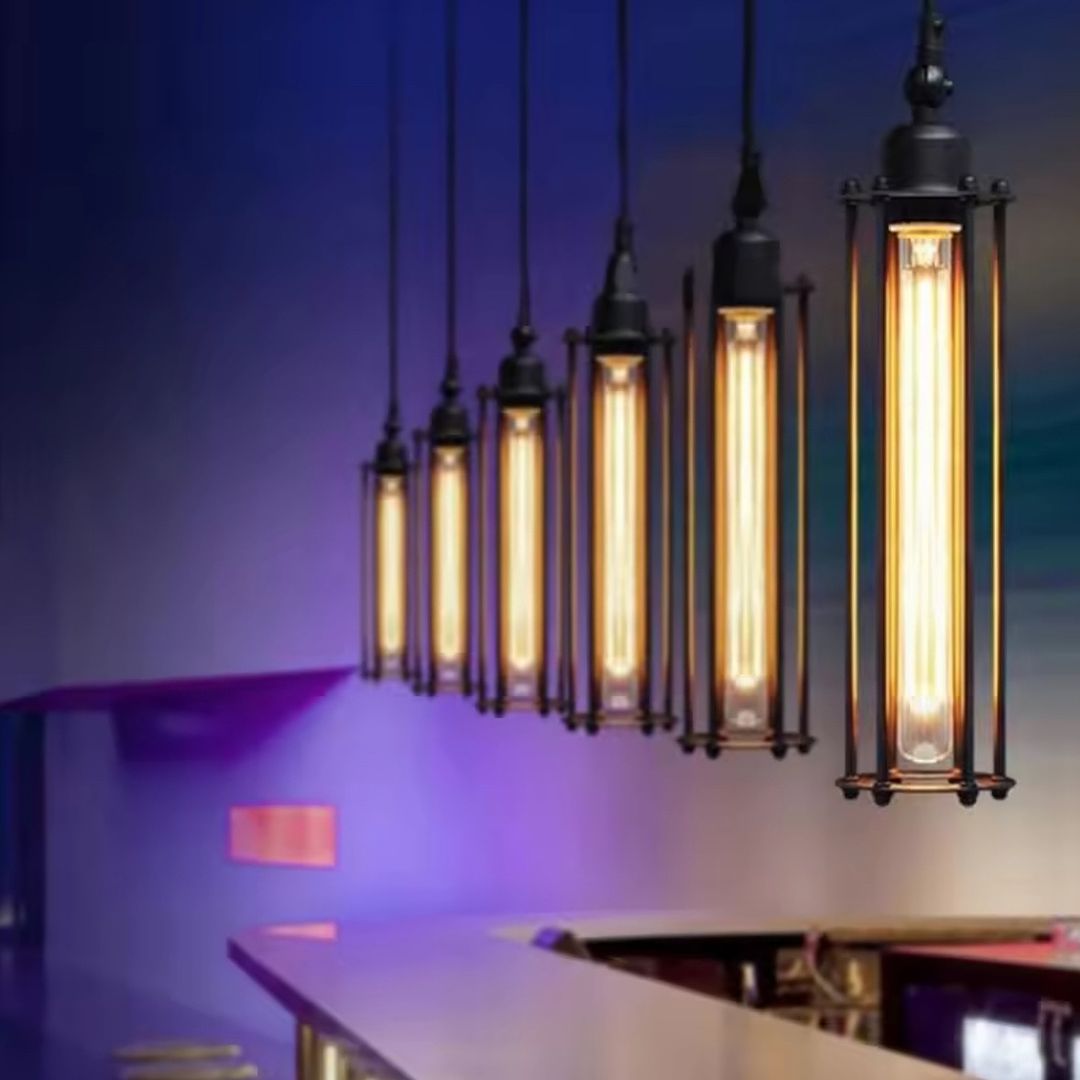 Industrial Tubular Edison Pendant Light