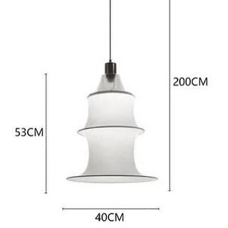 Modern LED Layered Fabric Pendant Lights