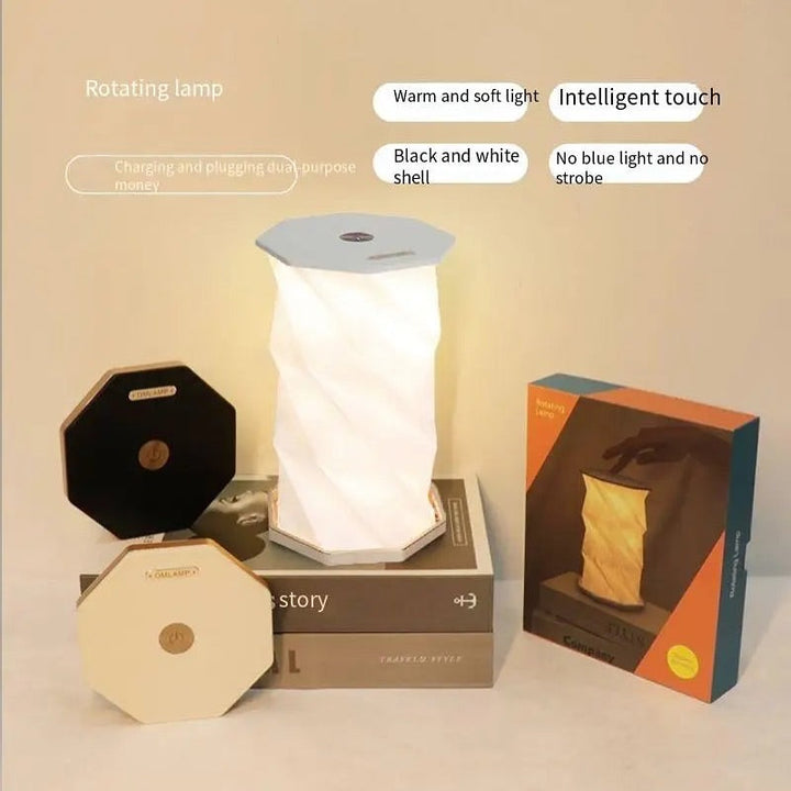 Origami-Inspired Table Lamp with Warm Glow