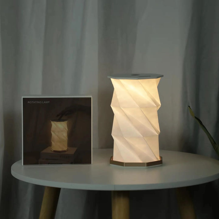 Origami-Inspired Table Lamp with Warm Glow